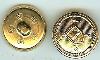 Gold Equestrian Button 